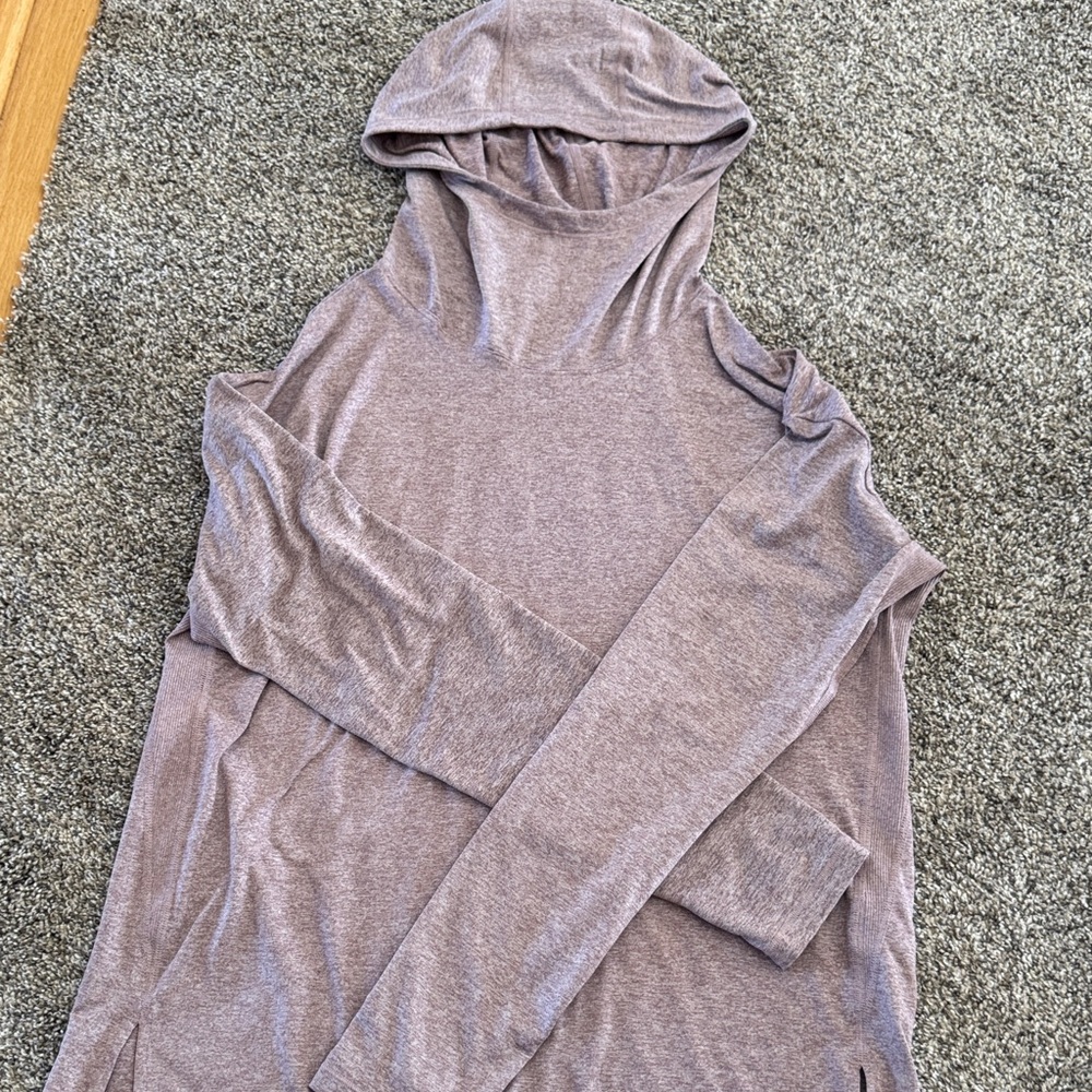 Athleta untempo Purple Long Sleeve Hoodie size medium like new